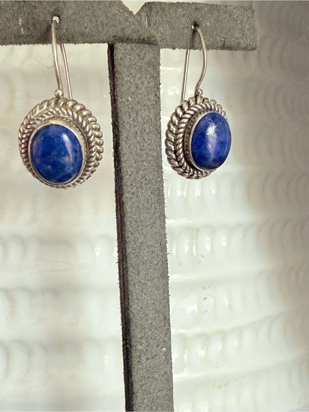 BA Suarti  925 Sterling Silver & Stone Dangle Earrings
